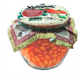 Квасоля консервована ХУТОРОК у томатному соусі, 400г